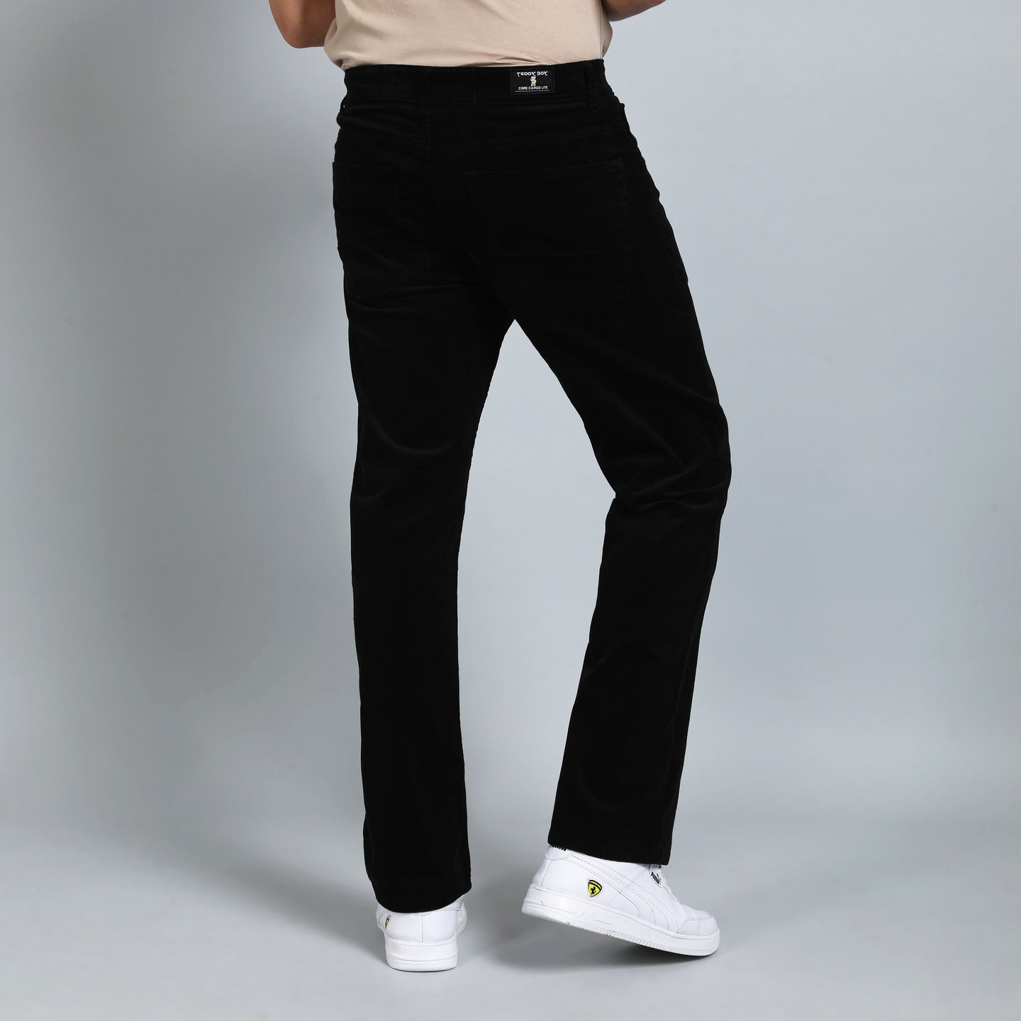 OYSTER BLACK CORDUROY PANTS 4770-4